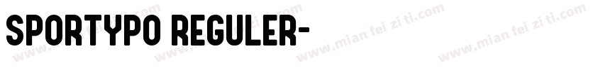 Sportypo Reguler字体转换